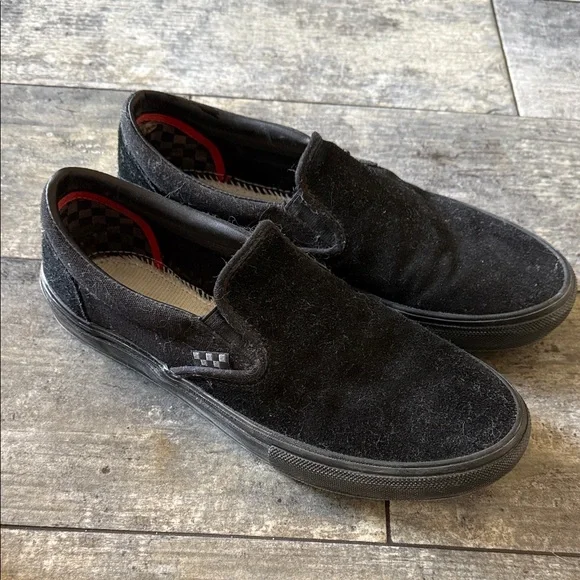 Vans men’s  Slip-On Sneakers - Black and Brown Pattern - Picture 3 of 7